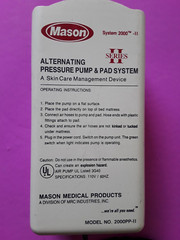 Mason System 2000-II Alternating Pressure Pump Model 2000PP-II Tested Working