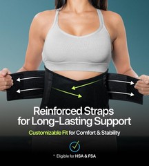 Plus Size 5XL Lower Back Brace – Adjustable Lumbar Support for Pain Relief, Scia