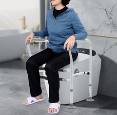 Toilet Safety Toilet Frame Bathroom Handrail Support Bar Hand Rail Seat Frame