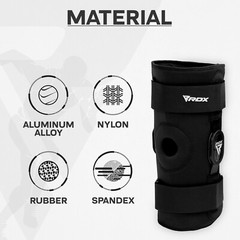 Knee Brace Support by RDX, Knee Sleeve, Knee Brace Hinged, Arthritis, Neoprene