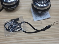 2 TorqueBall Self-Starting Gyroscope Ball Silver Black Pain Relief Hand Strength