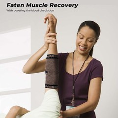 Copper Golfer Tennis Elbow Brace Support Compression Sleeve Arthritis Tendonitis