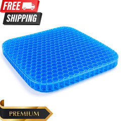Gel Seat Cushion Honeycomb Cooling Orthopedic Chair Pad for Office CarWheelchair