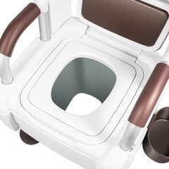 Bedside Commode, Adult Potty Chair Load 330lb for Seniors Elderly & Others