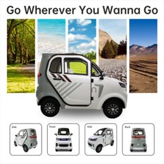4 Wheel Fully Enclosed Mobility Scooter 1500W 3-Speed 40 mile 660lb Capatity