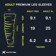 Pre-Scrunched Football Leg Sleeves Built-In Hidden Elastic Bands Knee
