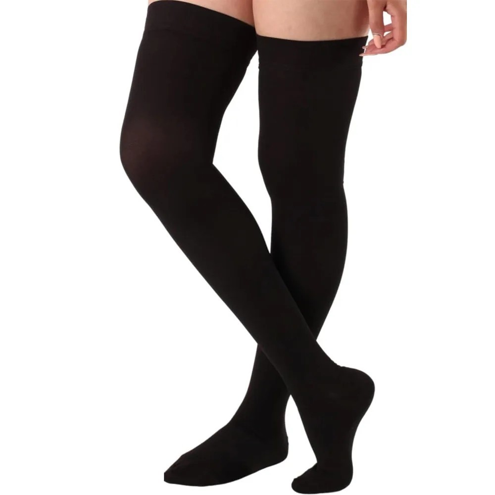 1 Pair Thigh High Compression Socks for Women Men Over Knee Support Stockings Ru