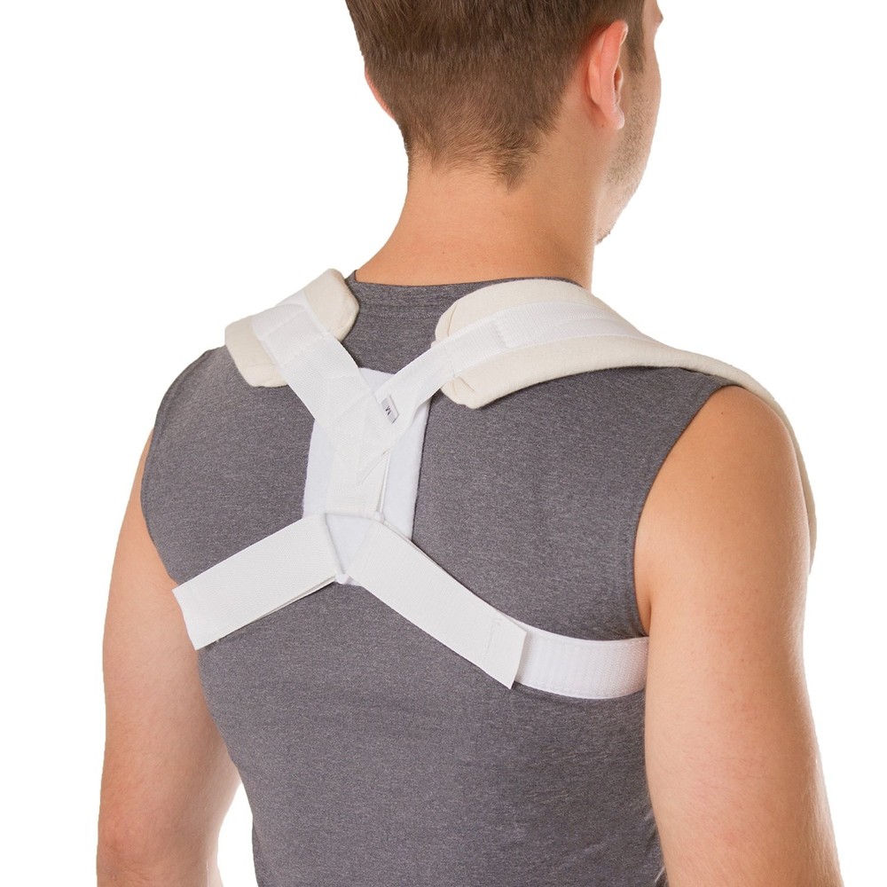 BraceAbility Clavicle Support Brace – Figure 8 Upper Back Brace Posture Correcto