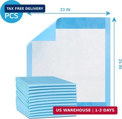 Henry Schein Disposable Underpad, 23″ x 24″, Light Absorbency, 100 Ct | 100 Unde