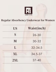 6 Pack Large AIRCUTE Urine Incontinence Underwear Panties for Women Leak Proof