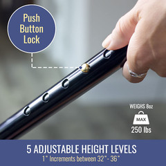 Adjustable Folding Cane with Carrying Case