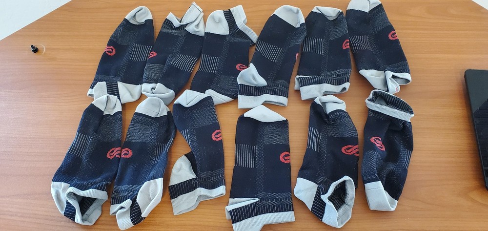 PA Plus 6 Pack Ankle Compression Socks Running Dry Moisture Size S / M