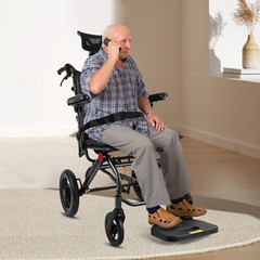 All-terrain Adjustment Backrest Wheelchairs Foldable Wheelchair For Senior 130kg