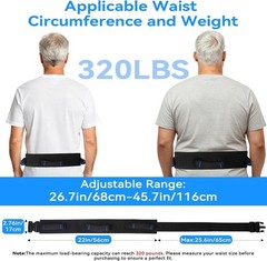 Gait Belt for Seniors Transfer Belt Handles Quick Release Patient Lift
