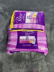 Poise Fresh Protection Pads Size 5 Lot of 2 Maximum Long 64 Count Incontinence