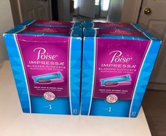 Poise Impressa Size 1 Bladder Supports 10 Count Lot of 4 New