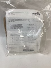 BEIGE MATERNITY COMPRESSION SOCKS Large 20-30 mmHg Gradient Compression NEW
