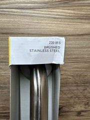 Glacier Bay 18 in. L x 3.1 in. ADA Compliant Grab Bar in Brushed Stainless Steel