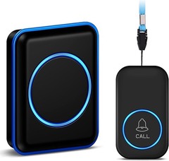Wireless Caregiver Call Button, Touch Control, 1000 Ft Range for Independence