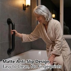 12″ Wall-Mounted Stair Handrail, Safety Grab Bar for Indoor & Outdoor Steps