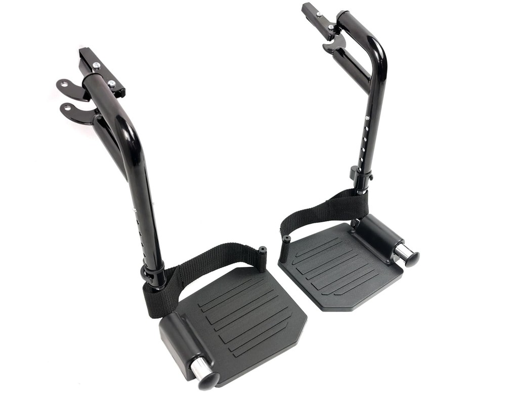 Economy Footrest for Standard Wheelchairs and Transport 18x7x7 Inch, Black