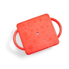 Hand2Mind Red Indoor Scooter Board Handles Sit Down Floor Scooter Gym