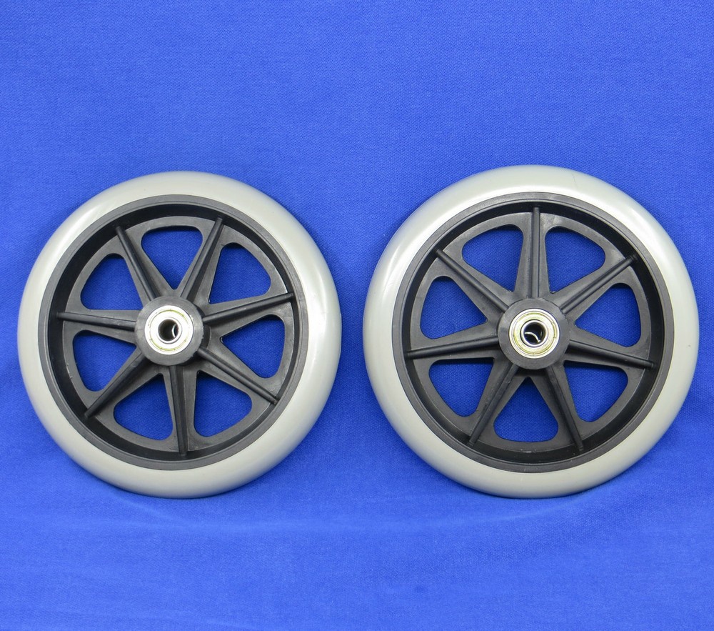 1 Pair NEW Rollator Replacement Parts 6″ Caster Wheel With Bearing for Walker