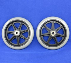 1 Pair NEW Rollator Replacement Parts 6″ Caster Wheel With Bearing for Walker