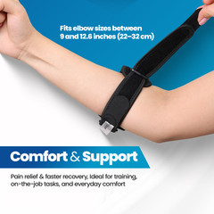 Tennis Elbow Brace Support Arthritis Tendonitis Golfer Arm Joint Pain Band Strap