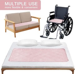 Bed Pads for Incontinence Washable Reusable Underpad Bed Mat Anti-Slip 34″x52″