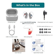 Lexie B2 Self-fitting OTC Rechargeable Hearing Aids Powered by Bose BMD0014