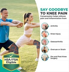 Compression Knee Brace for & Men – 2 Pack Knee Brace for Running Knee Pain, K…