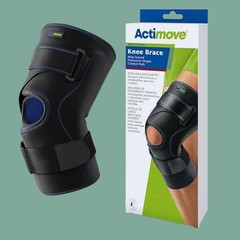Actimove Wrap-Around Knee Brace w/ Polycentric Hinges & Pads Black New Many Size