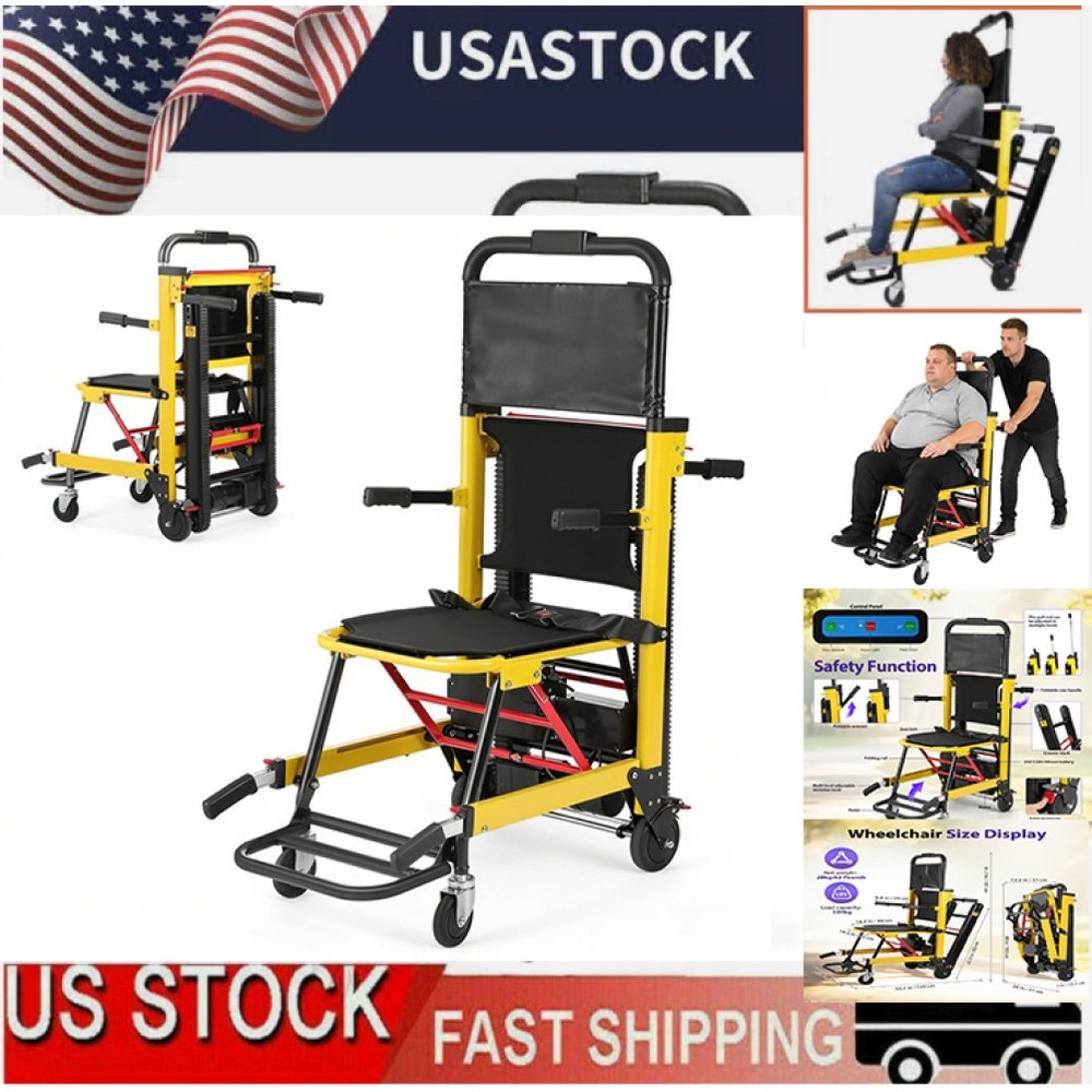 Elderly Motorized Climbing Wheelchair Stair Lifting Chair Elevator Disabled Hot