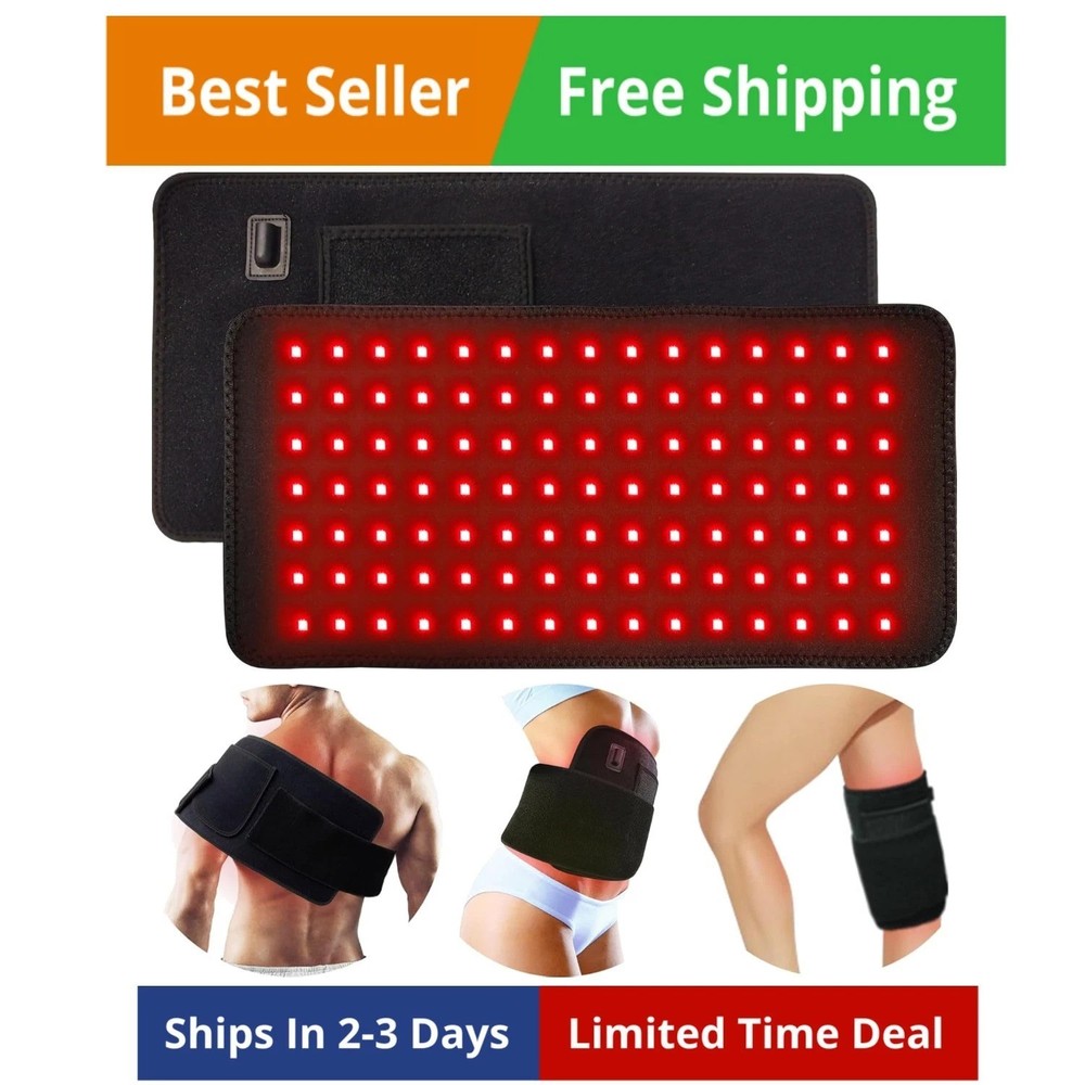 Red Light Therapy Pad for Body Back Knee Shoulder Hands Feet Portable 660nm 8…