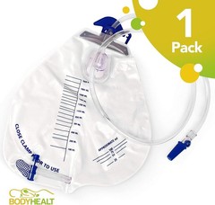 Vinyl Urinary Drainage Bag – 20 Count, Anti-Reflux Design for Maximum Safety