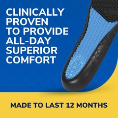 Dr. Scholl’s Work All-Day Superior Comfort Insoles 1 Pair (Pack of 2), Black