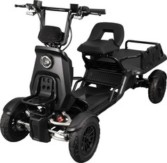 Heavy Duty 4-Wheel Electric Mobility Scooter for Adults w/Cargo Platform 1000W