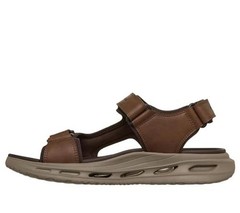 mens 3 Strap Open Toe River Sandal 12 Brn