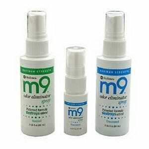 M9 Odor Eliminator Spray 8 oz. Pump Spray Bottle, Unscented – 1 Count