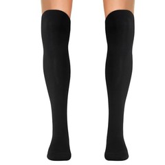 Knee High Socks for Women and Men Baseball Soccer Costume One Size Black