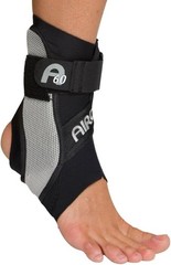 Black Left Foot Orthopedic Ankle Brace Mild Support for Injury Prevention