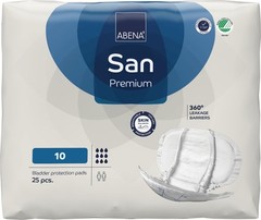 Abena San Size 10 Incontinence Pads Ultra Premium Protection 95 oz Absorbency