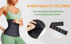 Waist Trainer with Loop Design, Tightness Adjustable & Non-Slip, Plus Size, pack