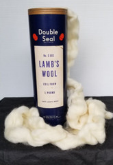 Vintage 1/2 lb 100% Lamb’s Wool Padding In Heavy Double Seal Tube Scholl Mfg Co