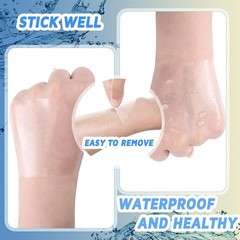 50 Pieces Waterproof Adhesive Bandages Transparent Stretch 4 x 4 Inch