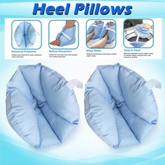 2X Heel Pillows Pads Bed Sore Cushion Heel Protectors for Feet Boot for Injuries