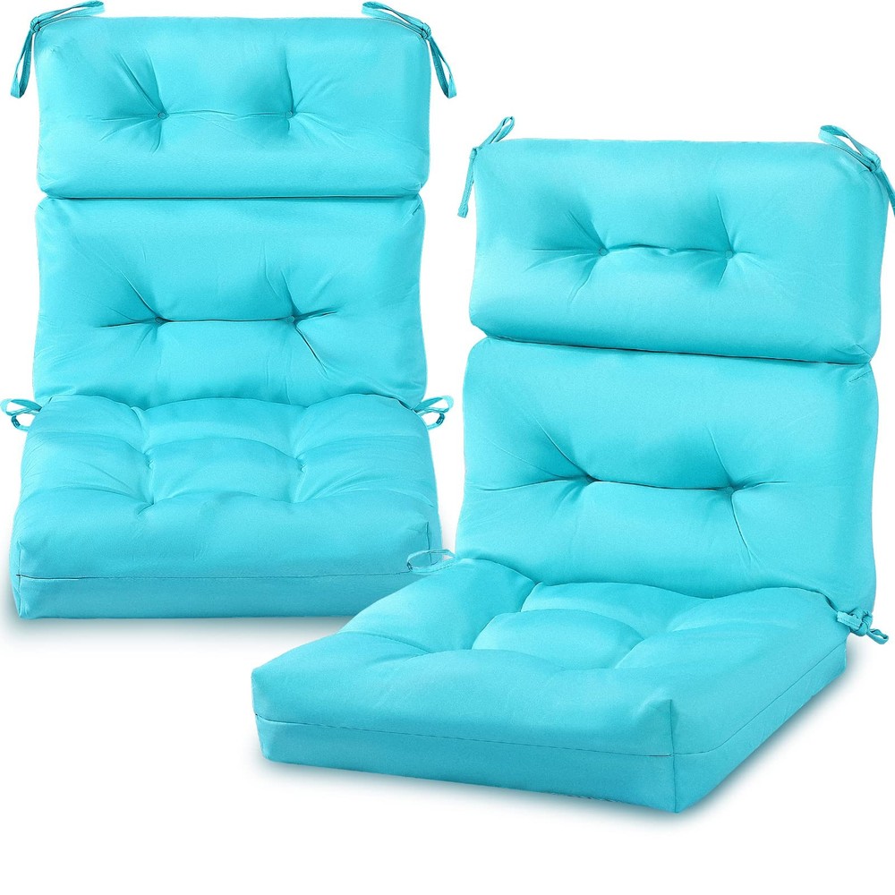 Geelin 2 Pcs High Back Patio 112 x 53 x 10 cm/ 44 x 20.8 x 3.94 inch, Blue