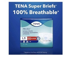 56 Count Tena Pro Skin Super Large Incontinence Underwear Unisex Briefs W/Tabs