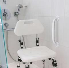 18 Inch Grab Bar for safety- Drive Brand – White Powder Coated
